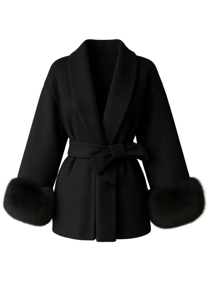 Arctic Grace | Elegante abrigo de lana - Imagen 6