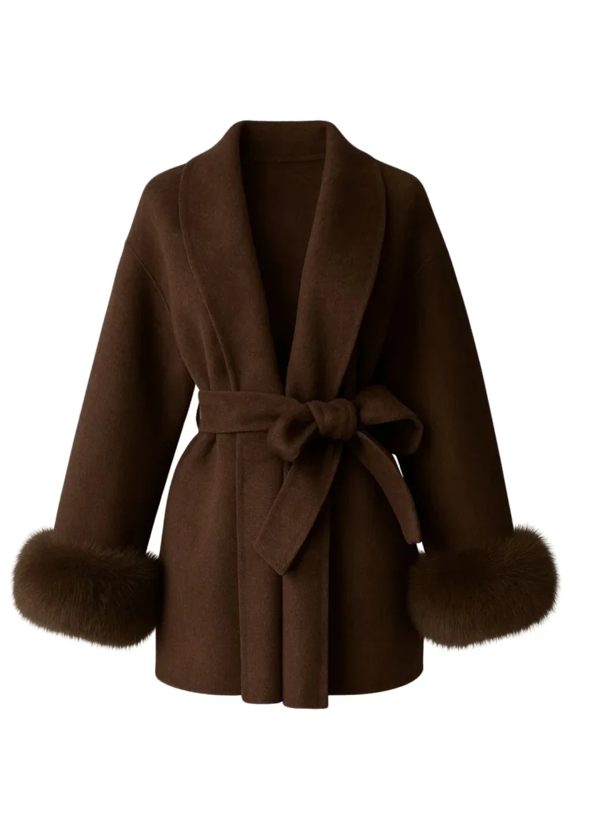 Arctic Grace | Elegante abrigo de lana - Imagen 4