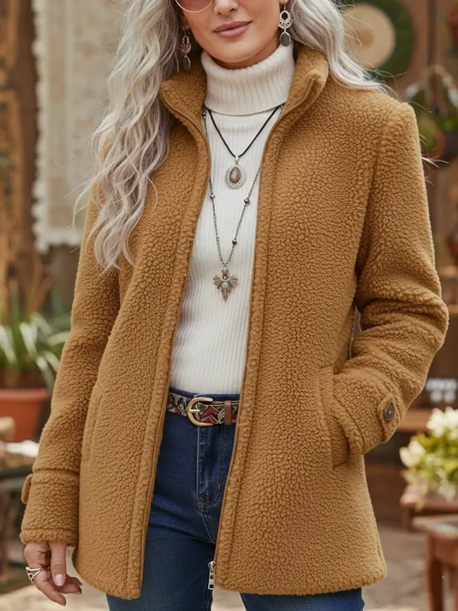 Annelies – Chaqueta de Mujer suave con cremallera - Imagen 4