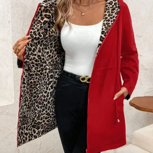 Vivianne - Abrigo reversible mujer con capucha para Mujer