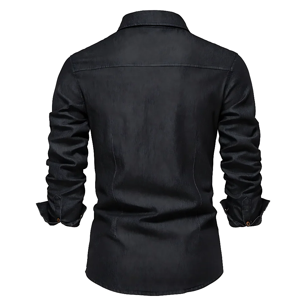 JIM - CAMISA DE ALGODÓN VAQUERO - Imagen 4