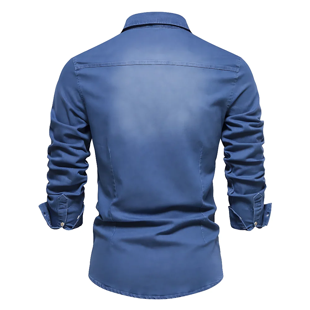 JIM - CAMISA DE ALGODÓN VAQUERO - Imagen 8