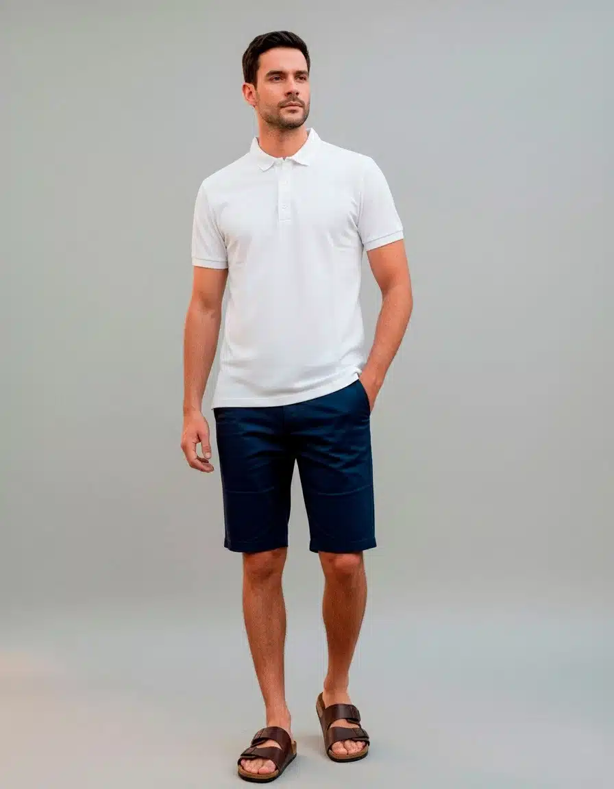 Bermudas Chino Azul - Imagen 2