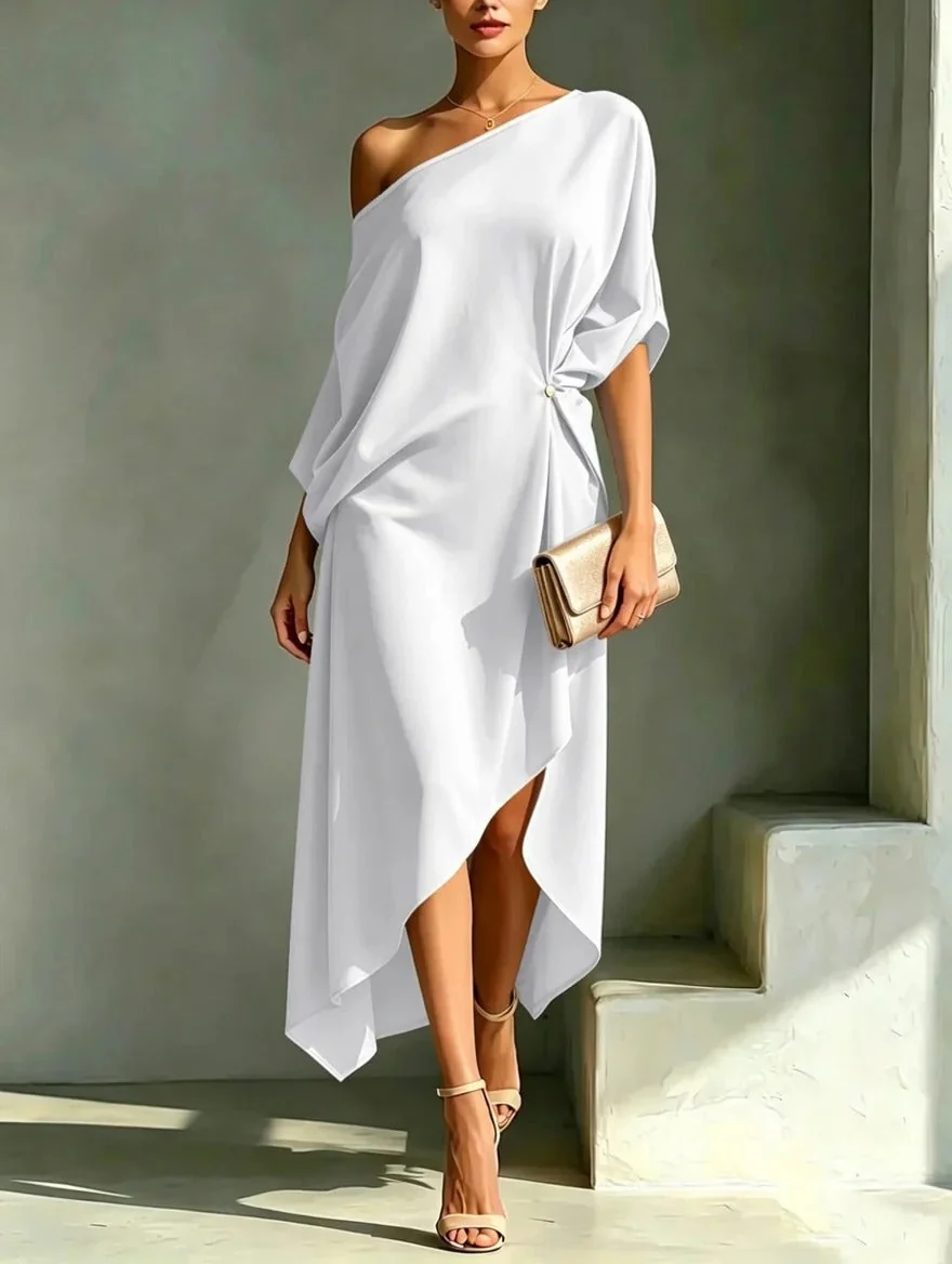 Camila | Vestido asimétrico elegante para Mujer - Imagen 4