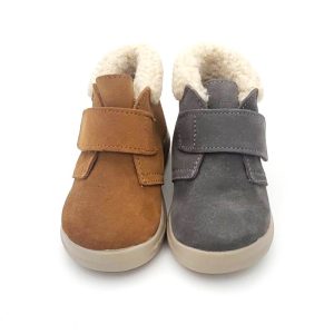 Bota Serraje Velcro Cuello Borreguito