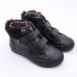 Bota Velcro Pelo Piel