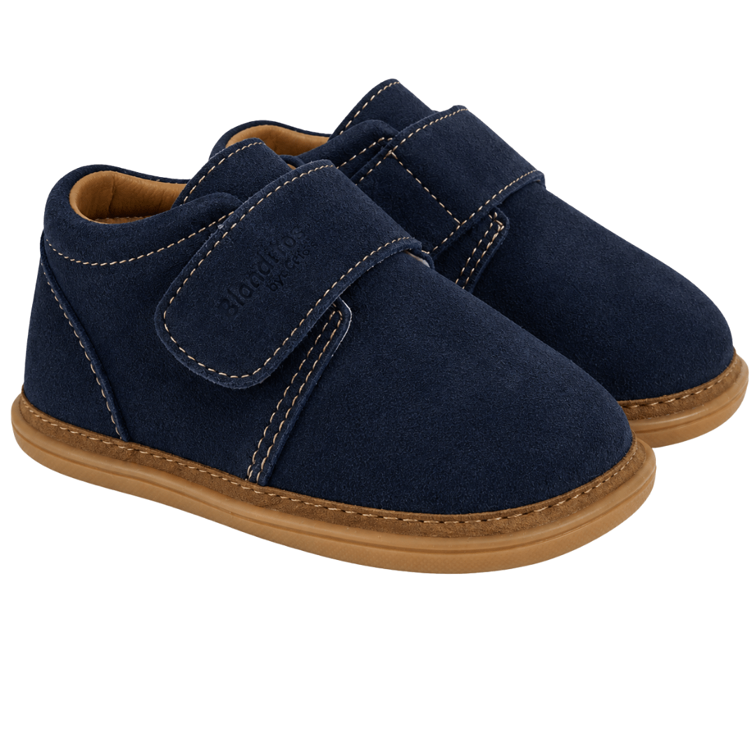 Botita Respetuosa En Piel Ante y Doble Velcro Blanditos - Imagen 5