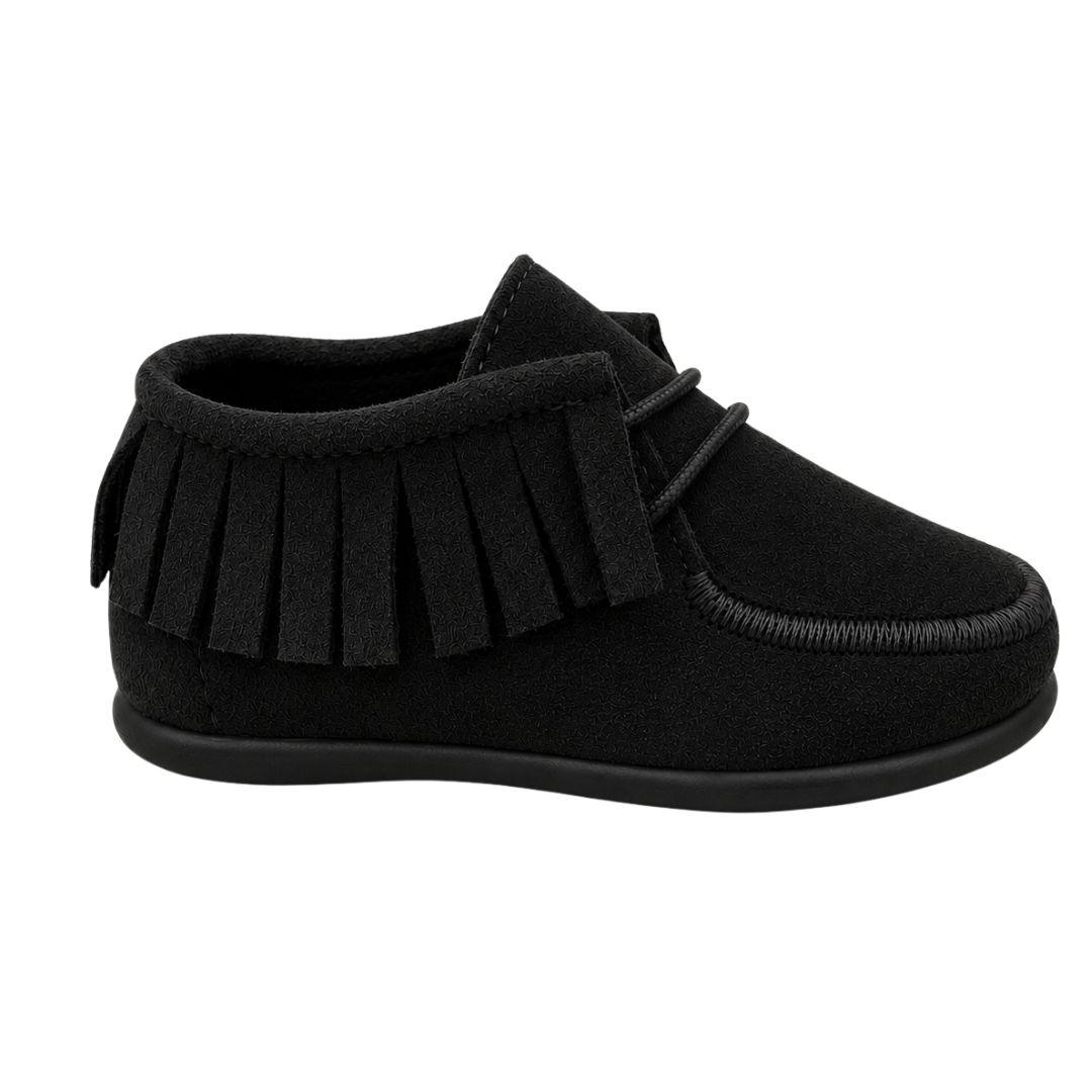 Botita Infantil de Flecos en Piel Ante con Cordones - Imagen 8