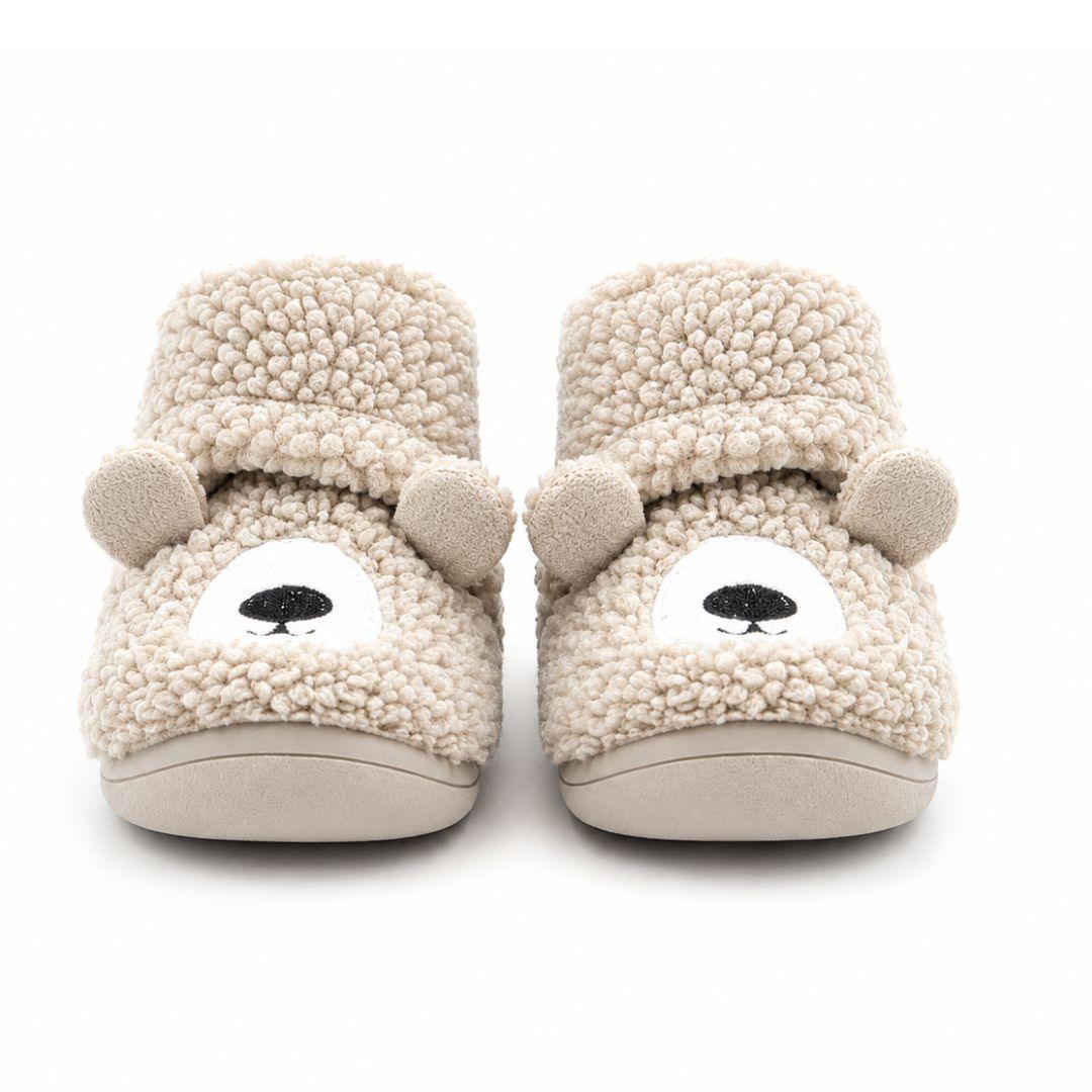 Botita para casa de peluche con velcro de la marca GORILA. - Imagen 3