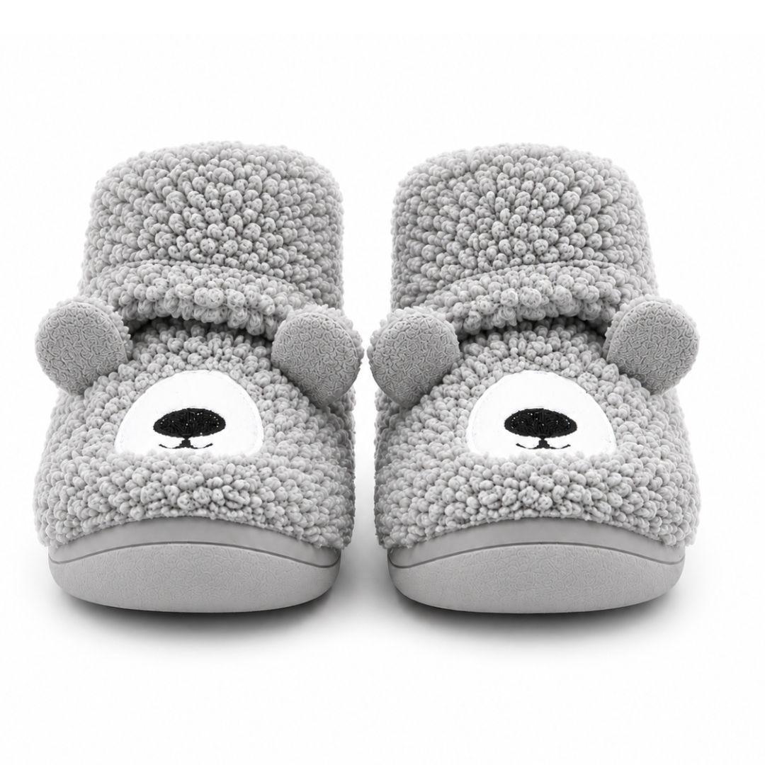Botita para casa de peluche con velcro de la marca GORILA. - Imagen 5