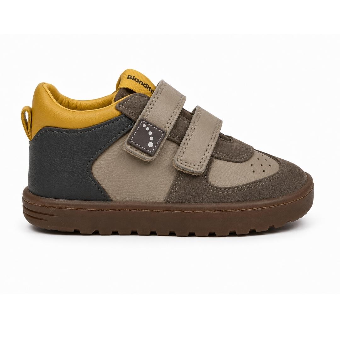 Zapatilla Deportiva Piel Con Doble Velcro Blanditos - Imagen 2