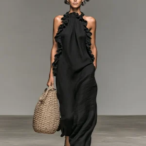 Lua | Vestido Maxi con Bolsillos para Mujer