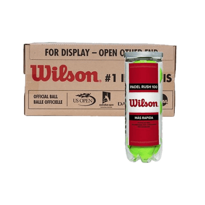 Cajon de 24 botes de pelotas Wilson Rush 100 - Imagen 2