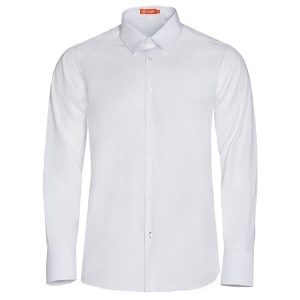 Camisa entallada manga larga sin bolsillo