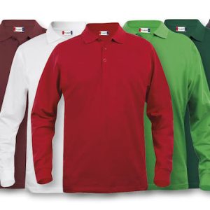 Polo manga larga 100% algodón hombre