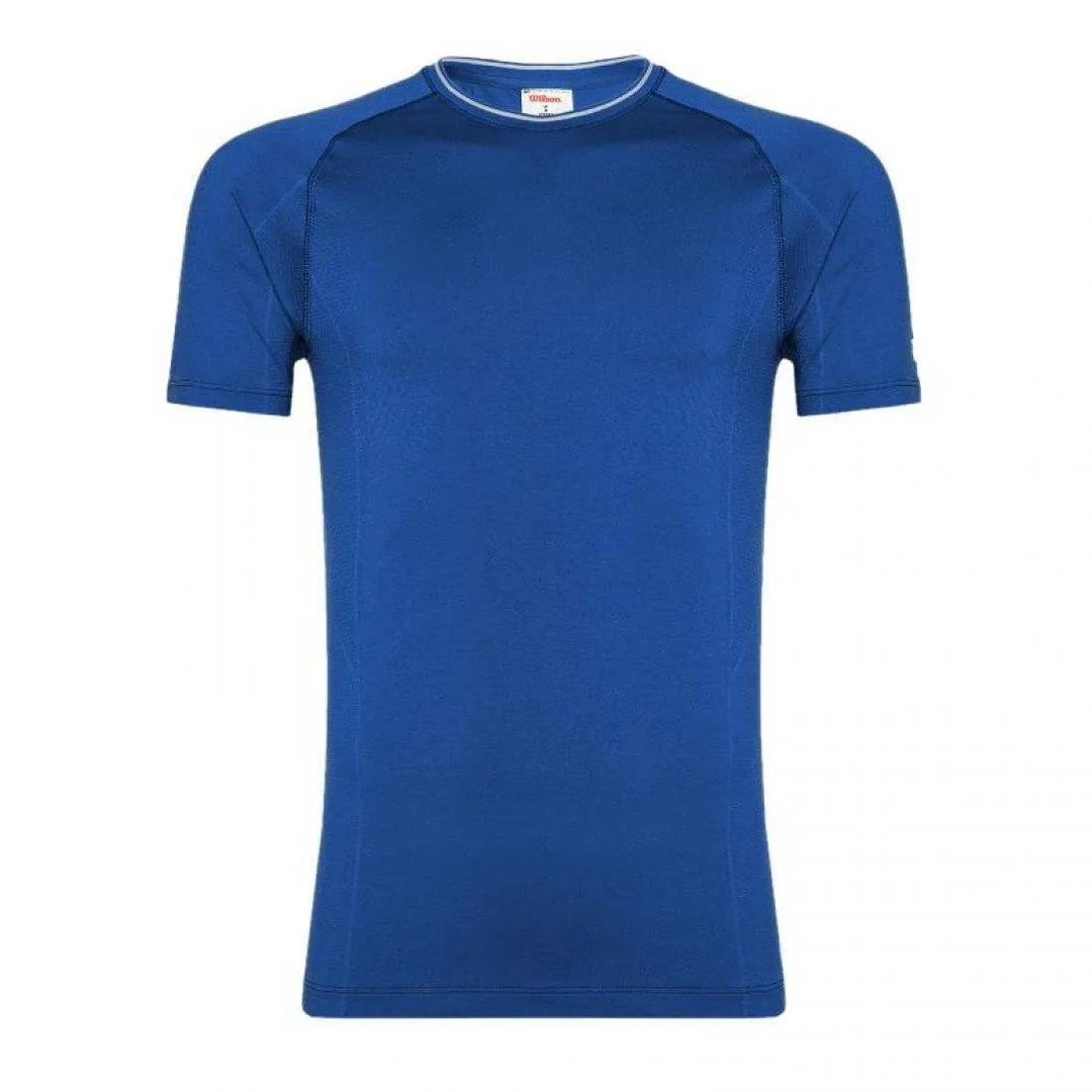 Camiseta Wilson M Team Seamless Crew Royal Blue - Imagen 2
