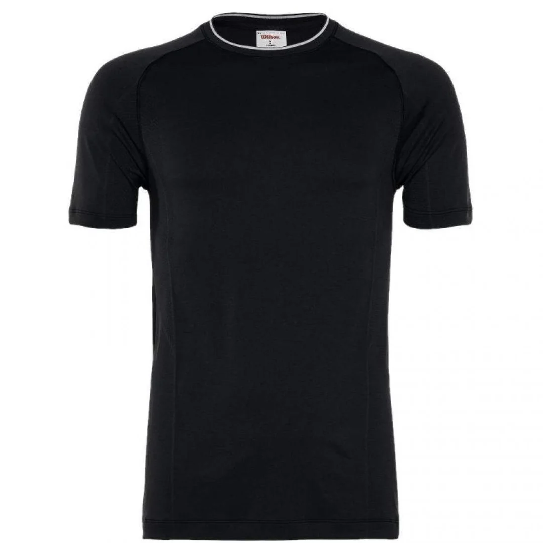Camiseta Wilson M Team Seamless Crew Negro - Imagen 2
