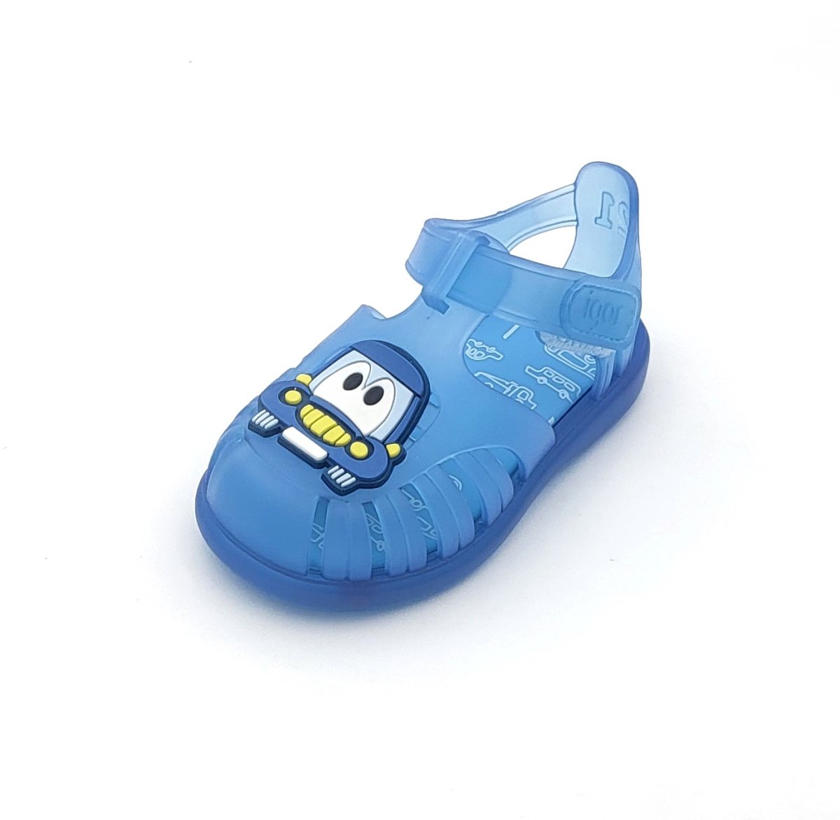 Cangrejera De La Marca Igor con velcro con dibujo de un coche para playa y piscina - Imagen 4