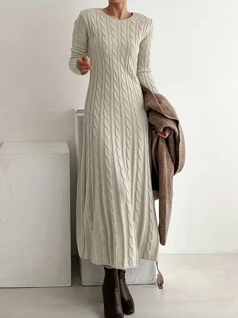 Jemima - Elegante Vestido Largo de Punto