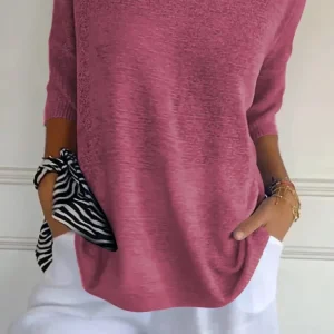 Paris™ Blusa de punto con escote en V