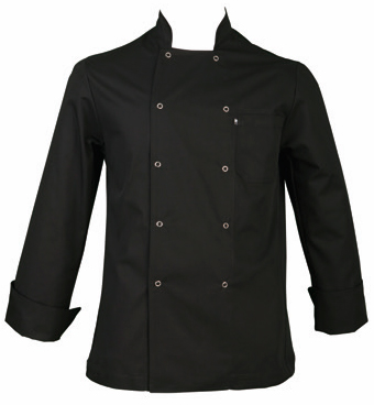 Chaqueta cocinera manga larga y botón a presión - Imagen 2