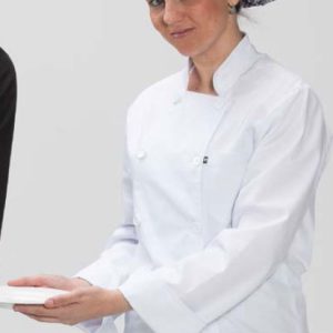 Chaquetilla cocinera blanca manga larga