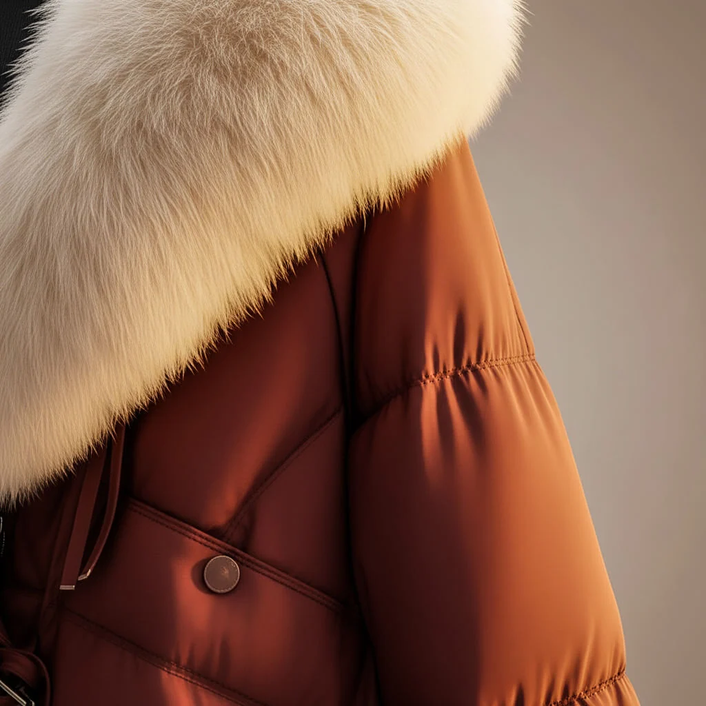 Evelien – Abrigo de Mujer invierno acolchado con cuello suave - Imagen 6