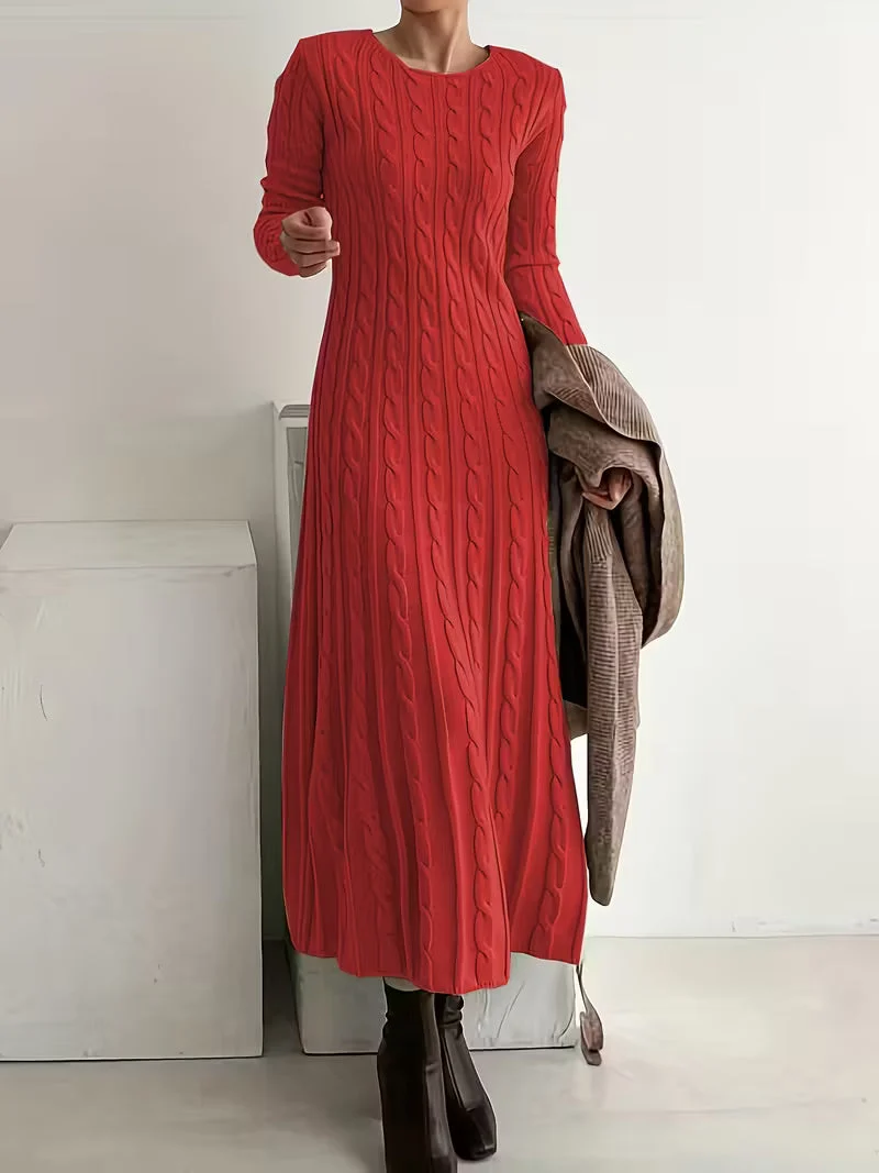 Jemima - Elegante Vestido Largo de Punto - Imagen 4
