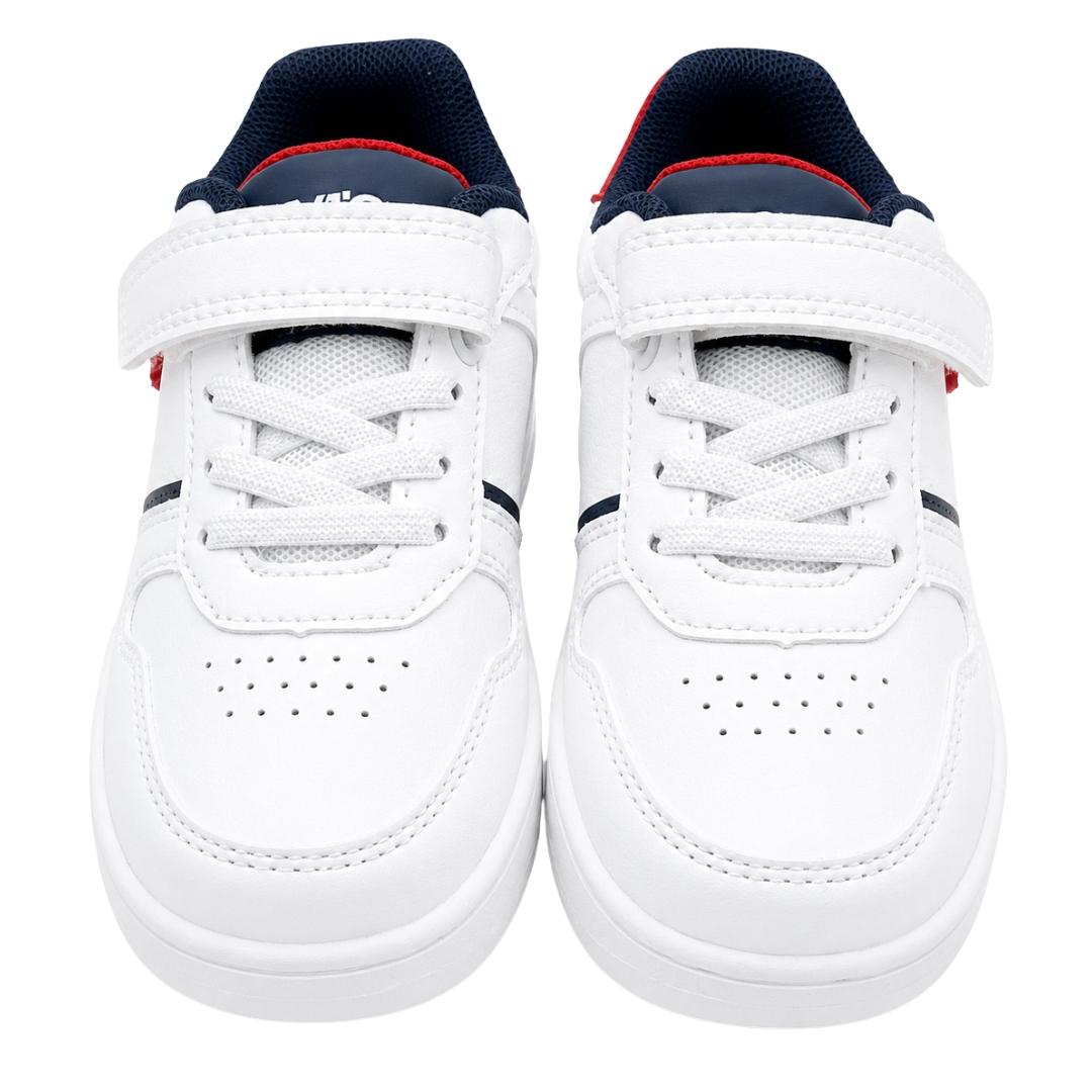 Deportivo blanco de velcro con gomas de LEVIS - Imagen 3