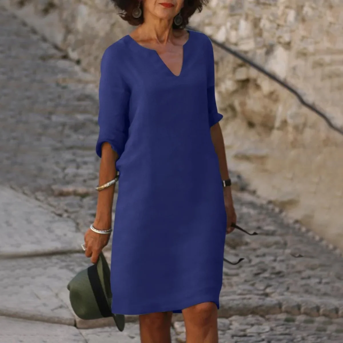 Céleste™ | Elegante vestido con escote en V - Imagen 2