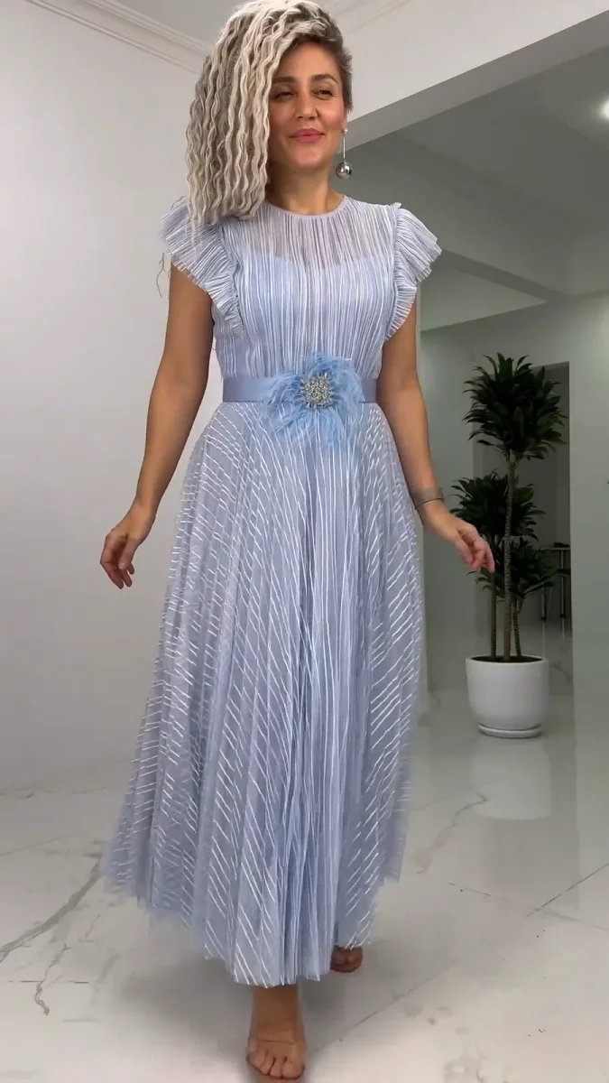 Aveline – Vestido elegante de chiffon de seda - Imagen 5