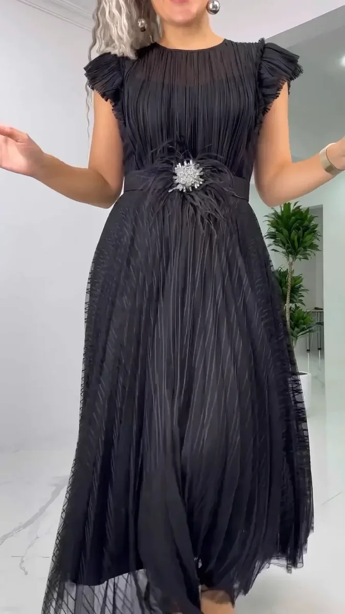 Aveline – Vestido elegante de chiffon de seda - Imagen 6