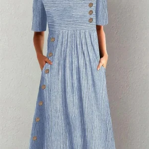 Sofia | Vestido de verano a rayas para Mujer