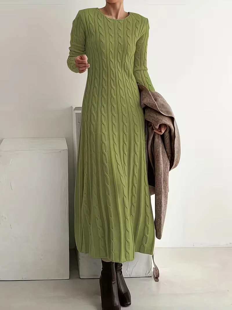 Jemima - Elegante Vestido Largo de Punto - Imagen 3