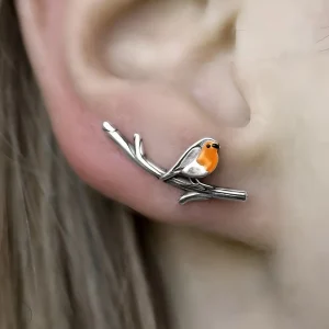 Tomi - Pendientes de dibujos animados de pájaros