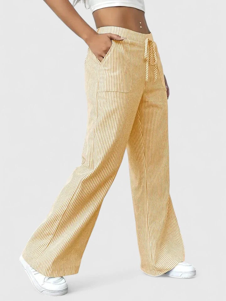 Dominique | Pantalones anchos y cómodos con detalles elegantes - Imagen 3