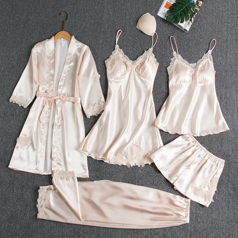Helene | Conjunto de pijama de 5 piezas de Mujer - Imagen 6