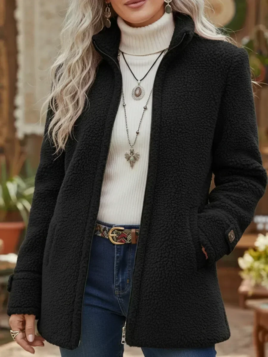 Annelies – Chaqueta de Mujer suave con cremallera - Imagen 5