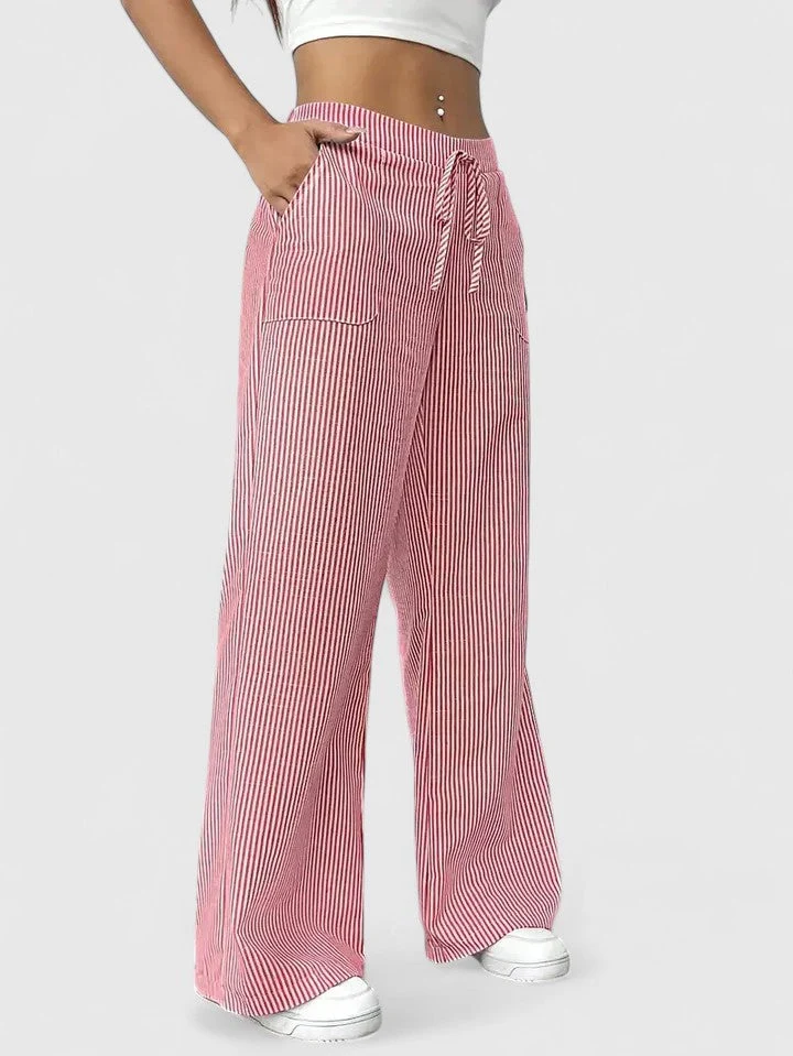 Dominique | Pantalones anchos y cómodos con detalles elegantes - Imagen 4