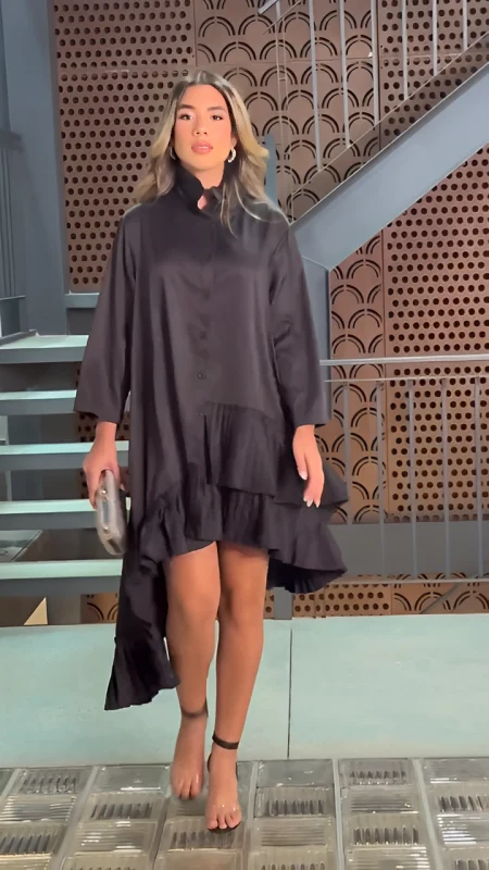 Vestido Aline™ Elegante con Plisados - Imagen 5
