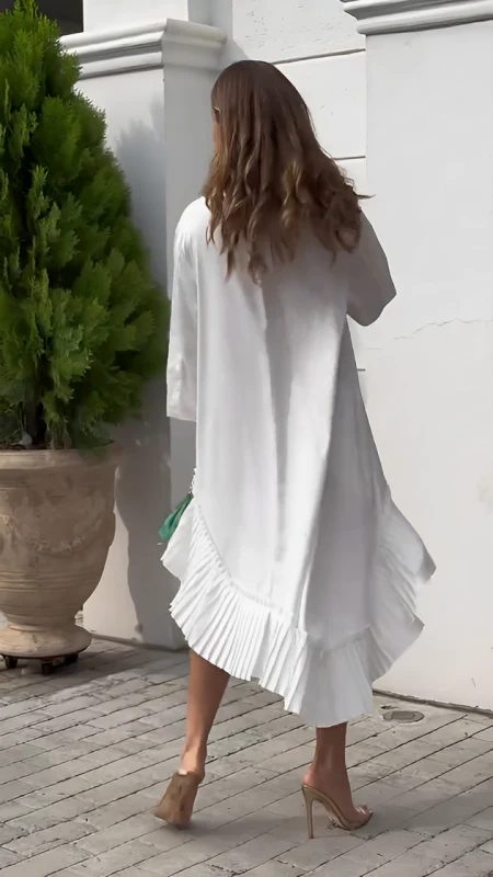 Vestido Aline™ Elegante con Plisados - Imagen 3