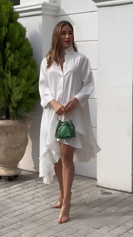 Vestido Aline™ Elegante con Plisados - Imagen 2
