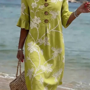 Tisha - Vestido casual con estampado floral para Mujer