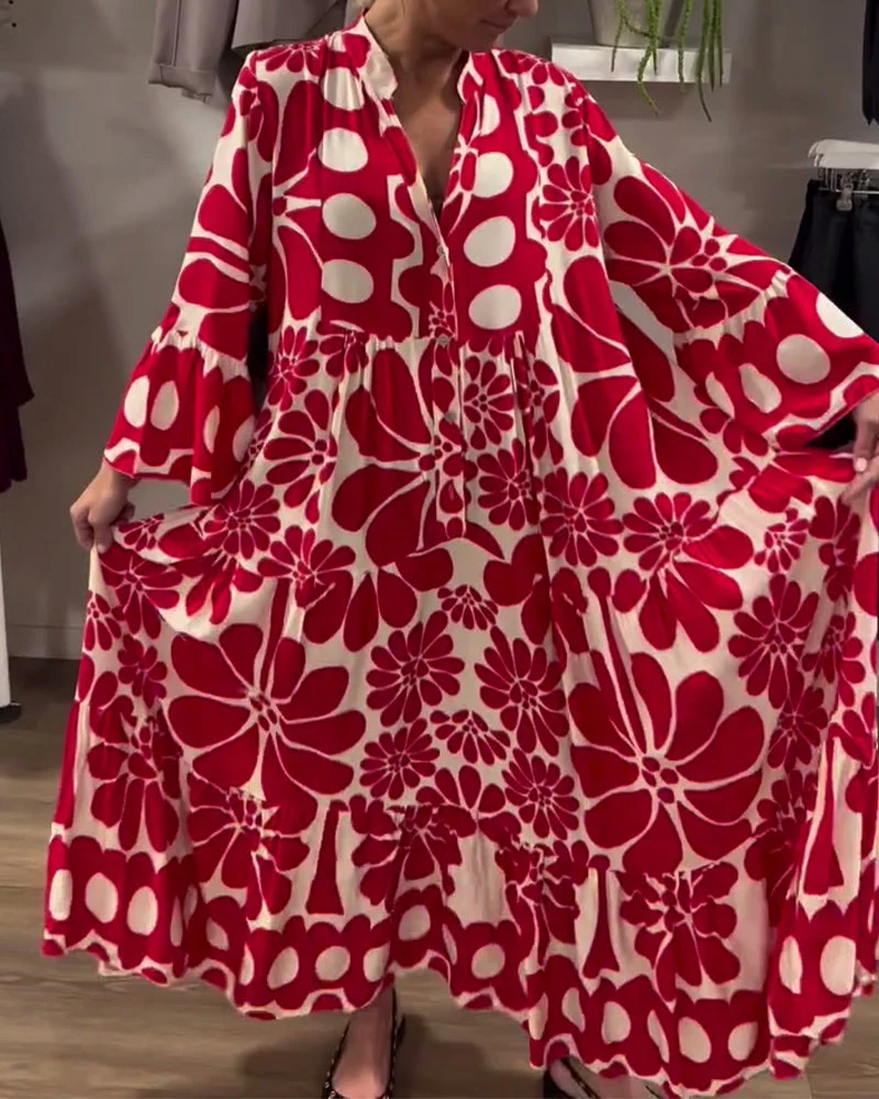 Cora™ | Elegante vestido largo estampado - Imagen 8