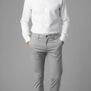 Pantalon Gabardina Gris