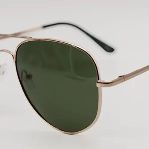 Gafas de Sol Atenas – Estilo Aviador Clásico Montura Dorada