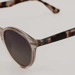 Gafas de Sol Bilbao – Estilo Redondo Crystal con Varillas Carey