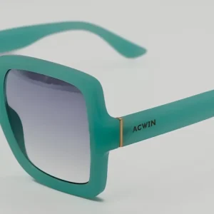 Gafas de Sol Burgos – Estilo Oversize Cuadrado en Turquesa Mate