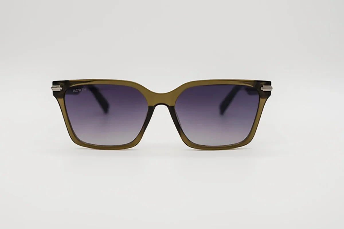 Gafas de Sol Butan – Diseño Cuadrado en Verde Oliva y Carey - Imagen 3