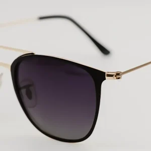 Gafas de Sol Copenhague – Aviador Moderno en Negro y Oro